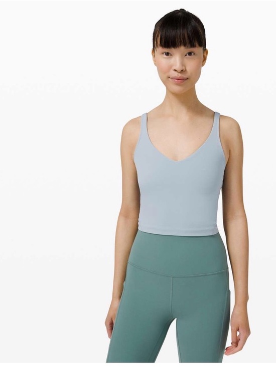 lululemon athletica Tops - 🍋🍋Lululemon Align Tank Top
Chambray blue/grey  V-Neck Crop Tank Top, sz 2, guc